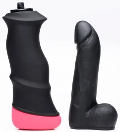 LoveBotz Silicone Dildos | Sex Machines>Mega-Pounder Hand-held Thrusting Silicone Dildo