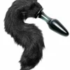 Tailz Butt Plug Tails | Glass Butt Plugs>Midnight Fox Glass Plug with Tail