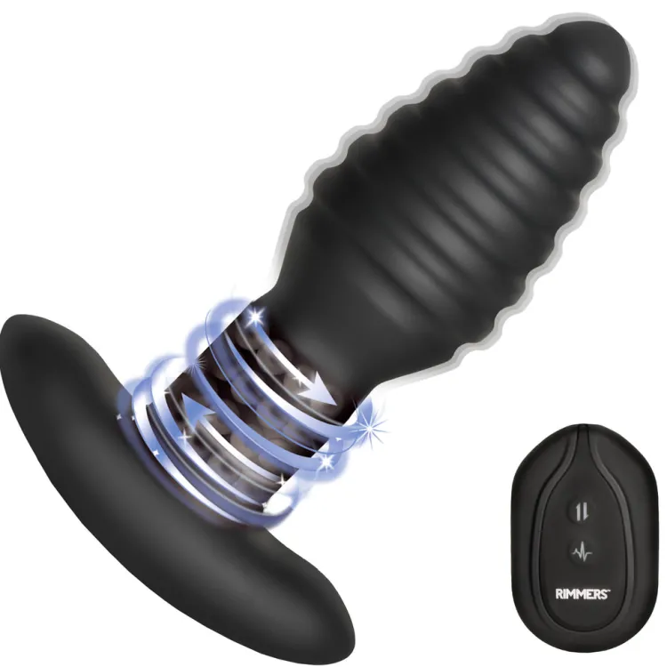 Rimmers Vibrating Butt Plugs | Insertable & Realistic Dildo Vibrators>Model-E Vibrating Rimming Plug w/ Remote Control