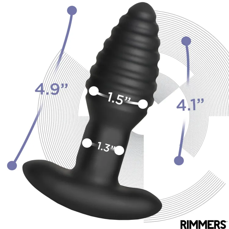 Rimmers Vibrating Butt Plugs | Insertable & Realistic Dildo Vibrators>Model-E Vibrating Rimming Plug w/ Remote Control