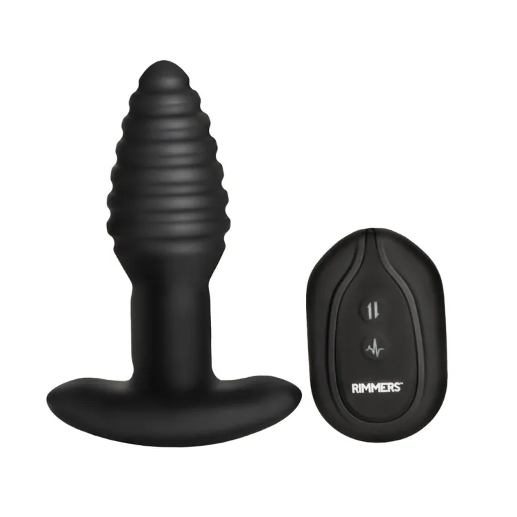 Rimmers Vibrating Butt Plugs | Insertable & Realistic Dildo Vibrators>Model-E Vibrating Rimming Plug w/ Remote Control