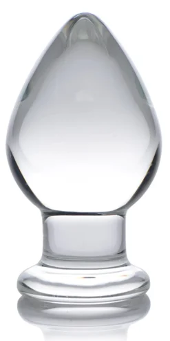 Prisms Erotic Glass Glass Butt Plugs | Butt Plugs>Molten Wide Glass Butt Plug