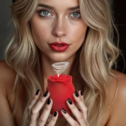 Bloomgasm Silicone Vibrators | Unique Vibrators>Mystic Rose Sucking and Vibrating Silicone Rose