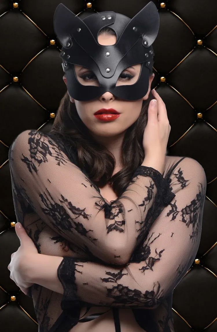 Master Series Ball Gags & Mouth Restraints | Masks & Dress-Up Accessories>Naughty Kitty Cat Mask