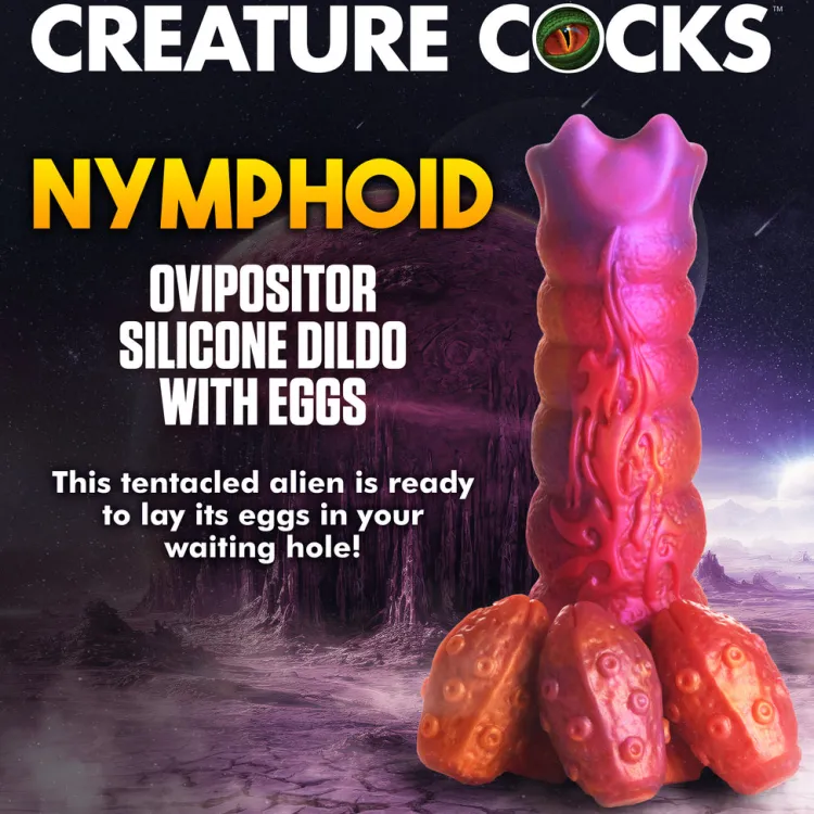 Creature Cocks Silicone Dildos | Non-Representational Dildos>Nymphoid Ovipositor Silicone Dildo