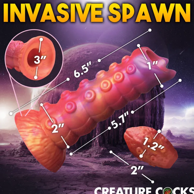 Creature Cocks Silicone Dildos | Non-Representational Dildos>Nymphoid Ovipositor Silicone Dildo