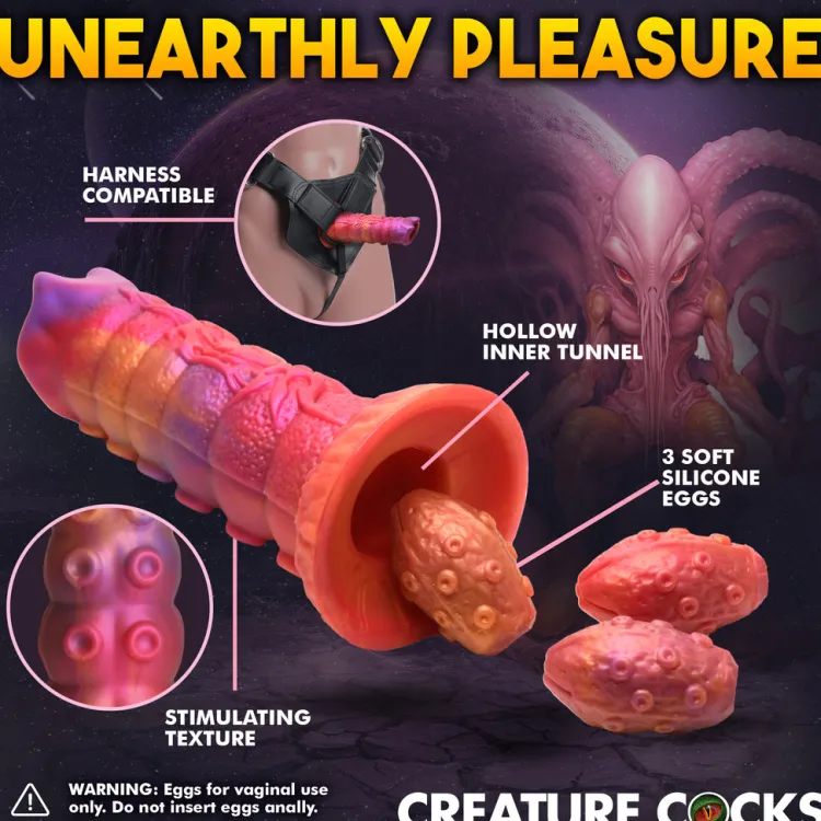 Creature Cocks Silicone Dildos | Non-Representational Dildos>Nymphoid Ovipositor Silicone Dildo