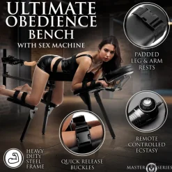 Master Series Sex Furniture, Swings, & More | Sex Furniture>Obedience Chair with Sex Machine
