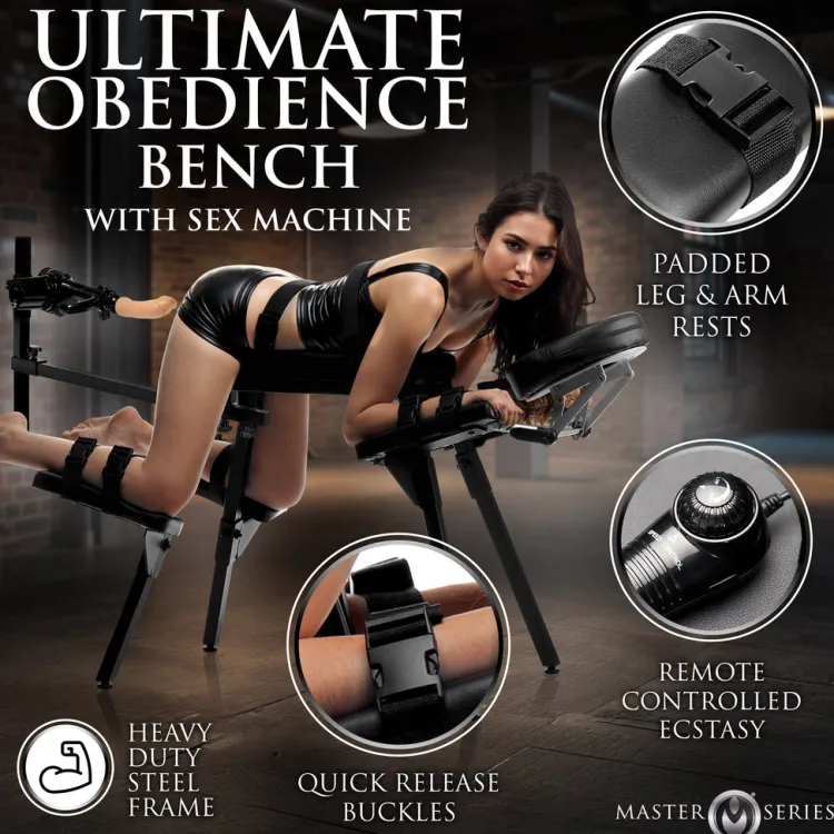 Master Series Sex Furniture, Swings, & More | Sex Furniture>Obedience Chair with Sex Machine