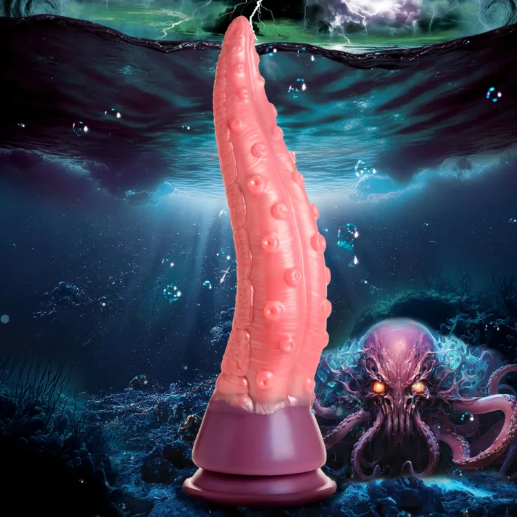 Creature Cocks Unique Anal Toys | Silicone Dildos>Octoprobe Tentacle Silicone Dildo
