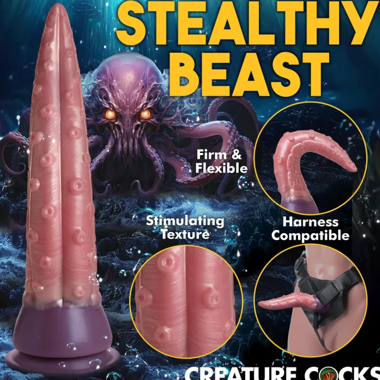 Creature Cocks Unique Anal Toys | Silicone Dildos>Octoprobe Tentacle Silicone Dildo