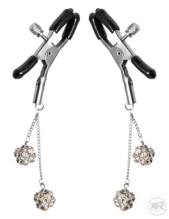 Master Series Nipple Clamps & Stimulators>Ornament Jeweled Nipple Clamps