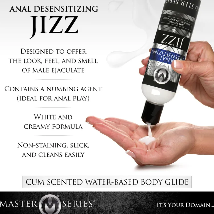 Master Series Sensation Play, Tools & Accessories>8.5oz Jizz Cum Scented Desensitizing Lube