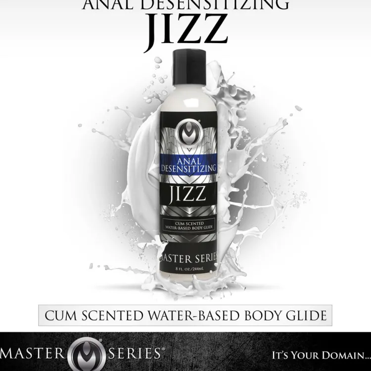 Master Series Sensation Play, Tools & Accessories>8.5oz Jizz Cum Scented Desensitizing Lube