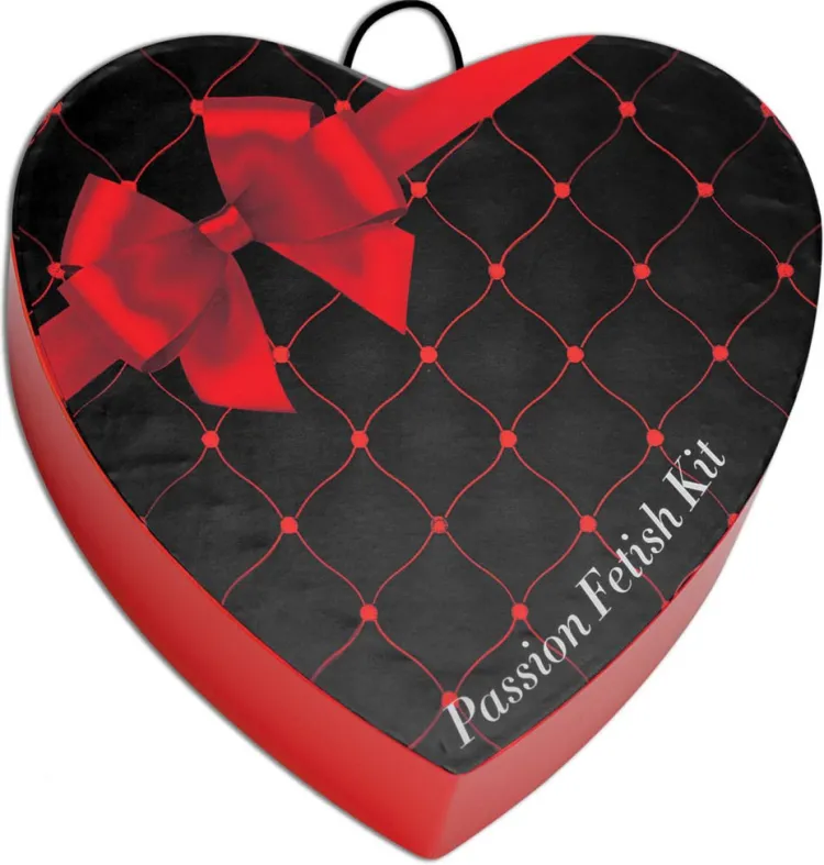 Frisky Sex Toy Kits & Collections | Starter Bdsm & Bondage Kits>Passion Fetish Kit with Heart Gift Box