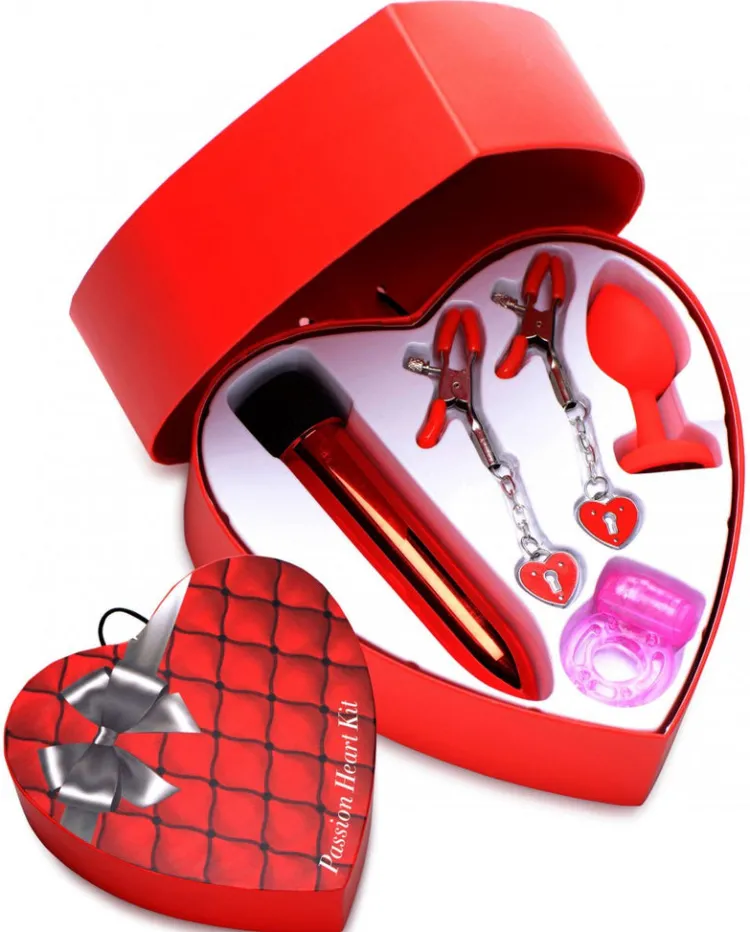 Frisky Sex Toy Kits & Collections | Vibrating Sex Toy Kits>Passion Heart Gift Set