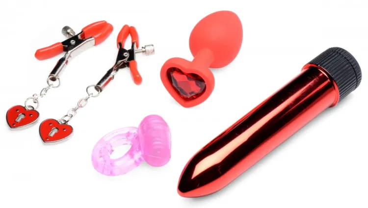 Frisky Sex Toy Kits & Collections | Vibrating Sex Toy Kits>Passion Heart Gift Set