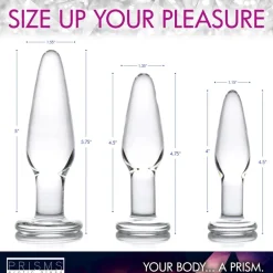 Prisms Erotic Glass Anal Starter Toys | Butt Plugs><noscript><img width=