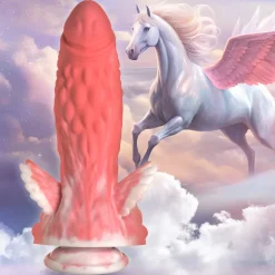 Creature Cocks Silicone Dildos | Harness Compatible Dildos>Pegasus Pecker Winged Silicone Dildo