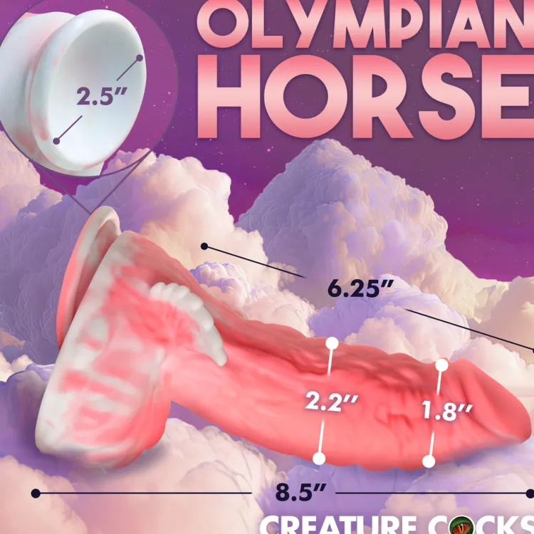 Creature Cocks Silicone Dildos | Harness Compatible Dildos>Pegasus Pecker Winged Silicone Dildo