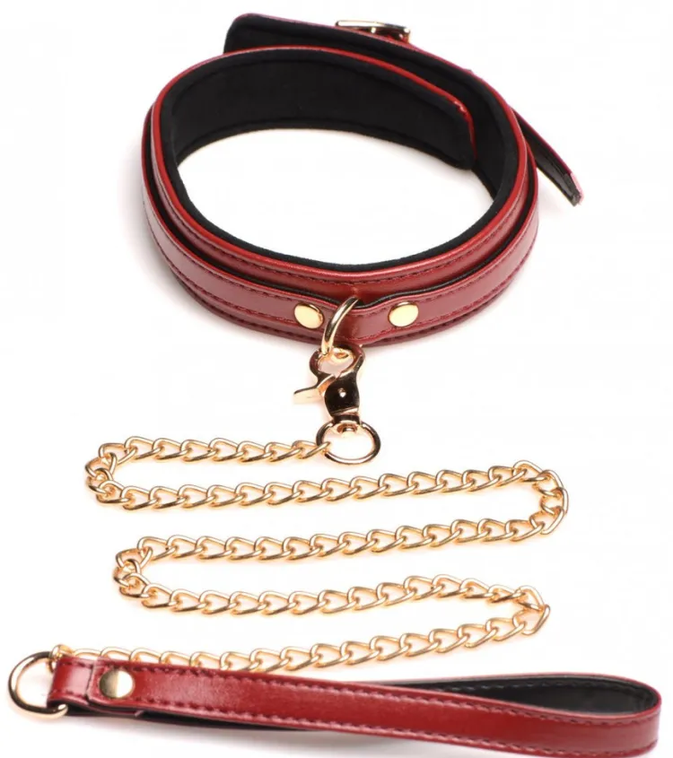 Master Series Leashes & Collars | Wrist & Ankle Cuffs>6 Piece Burgundy Bondage Set