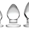 Prisms Erotic Glass Anal Starter Toys | Glass Butt Plugs>3 Piece Glass Anal Plug Kit