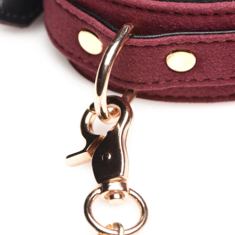 Master Series Leashes & Collars | Wrist & Ankle Cuffs>6 Piece Velvet Bondage Set
