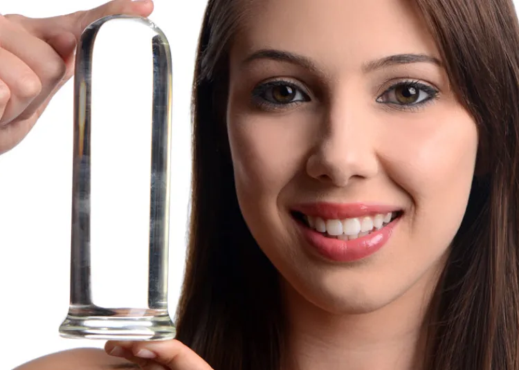 Prisms Erotic Glass Glass Butt Plugs | Anal Dildos & Probes>Pillar Large Cylinder Plug
