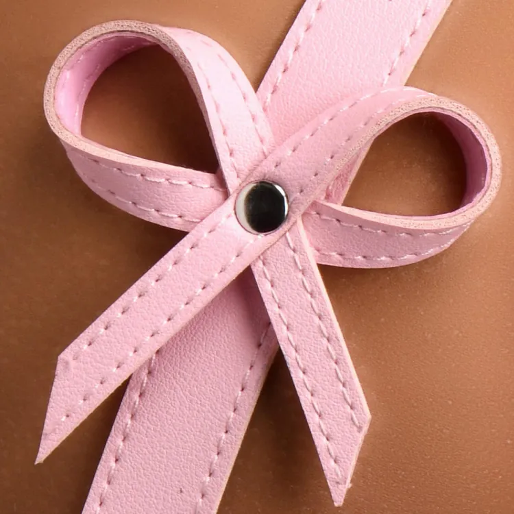 STRICT Vibrating Panties & Lingerie | Masks & Dress-Up Accessories>Pink Bondage Thigh Harness with Bows