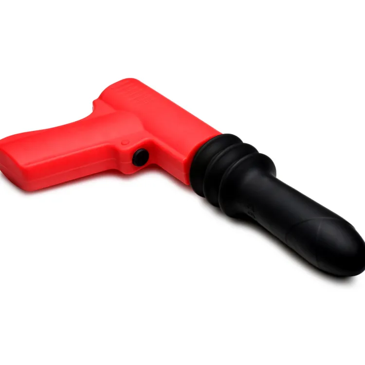 Master Series Silicone Dildos | Non-Representational Dildos>Pistola Pounder Thrusting Vibrator