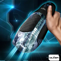 The Milker Automatic & Hands-Free Masturbators | Vibrating Strokers>Pleasure Grip Sucking & Vibrating Masturbator