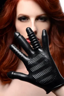 Master Series Adult Massage>Pleasure Poker Textured Glove