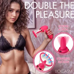 Lickgasm Clitoral Vibrators>Plump Pleasure Licking & Sucking Clitoral Stimulator