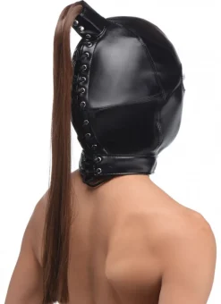 STRICT Ball Gags & Mouth Restraints | Masks & Dress-Up Accessories>Ponytail Bondage Hood
