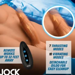 Jock Vibrating Dildos | Realistic & Lifelike Sex Dolls>Poseable Torso with Thrusting Dildo
