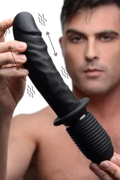 Master Series Luxury Toys | Silicone Dildos>Power Pounder Vibrating Silicone Auto-Thruster