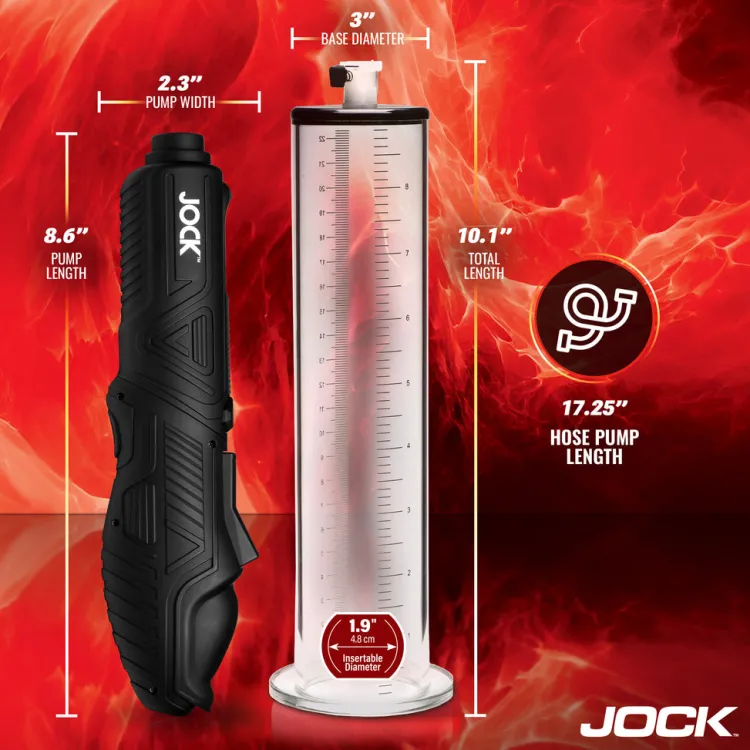 Jock Penis Pumps>Power Pumper Automatic Penis Pump with Cylinder