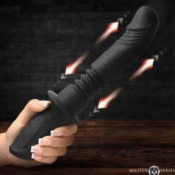 Master Series Vibrating Dildos | Insertable & Realistic Dildo Vibrators>Power Thrust Thrusting Silicone Vibrator