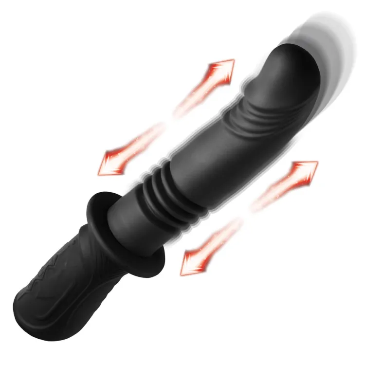 Master Series Vibrating Dildos | Insertable & Realistic Dildo Vibrators>Power Thrust Thrusting Silicone Vibrator
