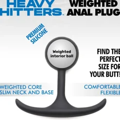 Heavy Hitters Butt Plugs>Premium Silicone Weighted Anal Plug (Round)