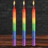 Master Series Sensation Play, Tools & Accessories>Pride Candles Rainbow Drip Candle Set of 3