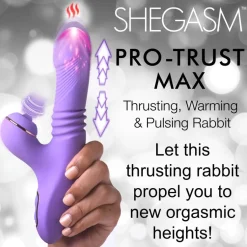 Shegasm Luxury Toys | Insertable & Realistic Dildo Vibrators>Pro-Thrust Max Thrusting & Pulsing Rabbit