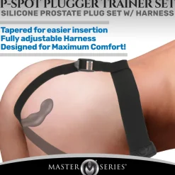 Master Series Vibrating Butt Plugs | Prostate Massagers>P-Spot Plugger Trainer Comfort Harness with Plugs