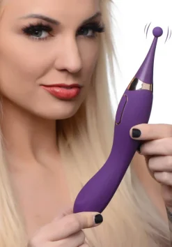 Inmi Insertable & Realistic Dildo Vibrators | G-Spot Vibrators>Pulsing G-spot Pinpoint Silicone Vibrator with Attachments