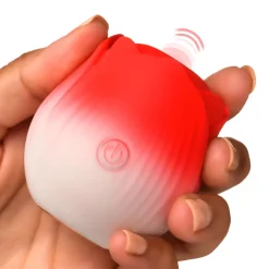 Bloomgasm Silicone Vibrators | Waterproof Vibrators>Pulsing Petals Throbbing Rose Clit Stimulator
