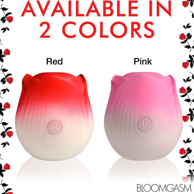 Bloomgasm Silicone Vibrators | Waterproof Vibrators>Pulsing Petals Throbbing Rose Clit Stimulator