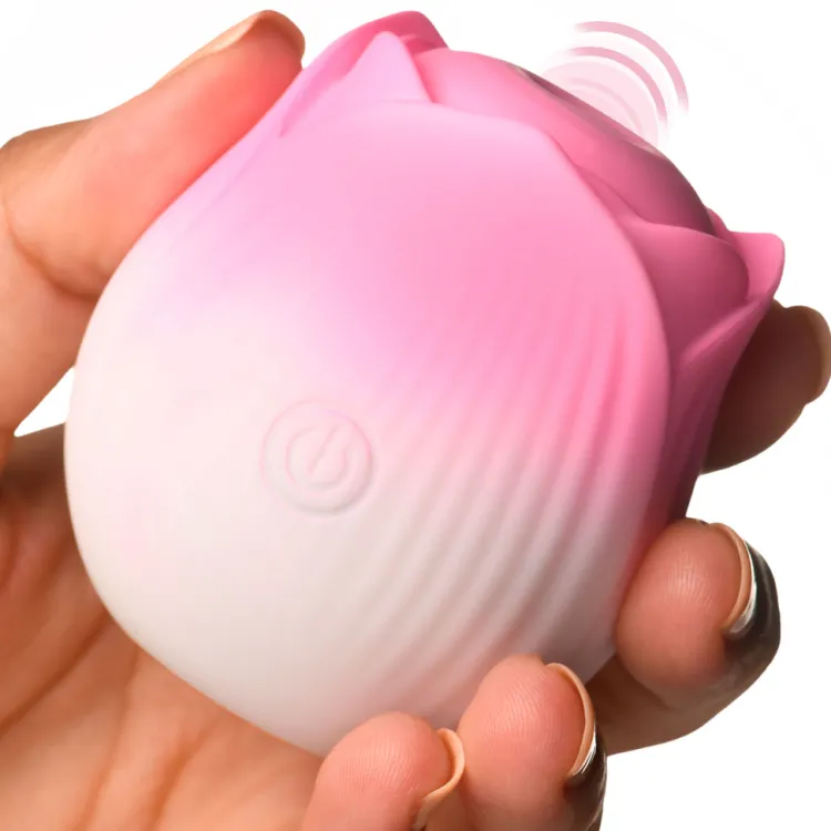 Bloomgasm Silicone Vibrators | Waterproof Vibrators>Pulsing Petals Throbbing Rose Clit Stimulator