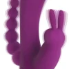 Curve Toys Dual Penetration Vibrators | Insertable & Realistic Dildo Vibrators>Quivers 10X Silicone G-spot Rabbit Vibrator