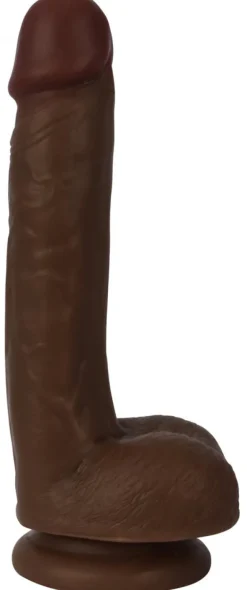 Curve Toys Ultra Realistic Sex Toys | Harness Compatible Dildos>7" Slim Dong w/Balls
