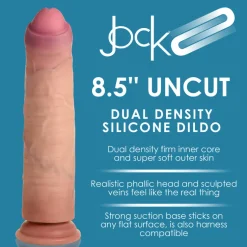 Jock Silicone Dildos | Realistic Dildos>8.5" Uncut Dual Density Silicone Dildo